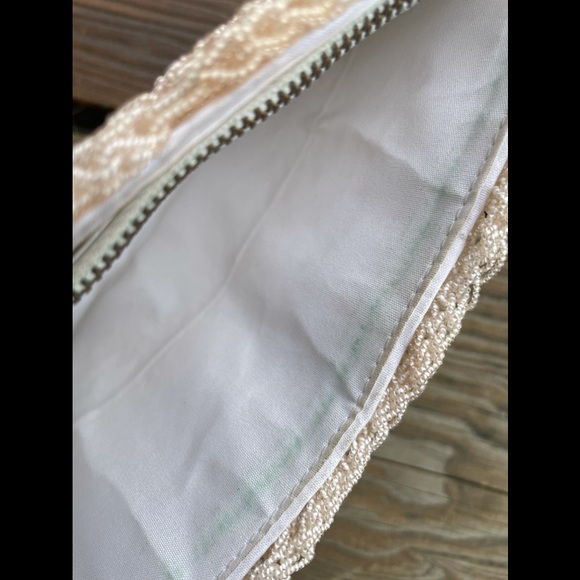 Vintage Cream Beaded Clutch - Picture 6 of 6